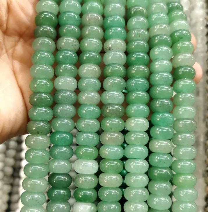 Natural Gemstone 6*10mm Wheel Beads Strand 
