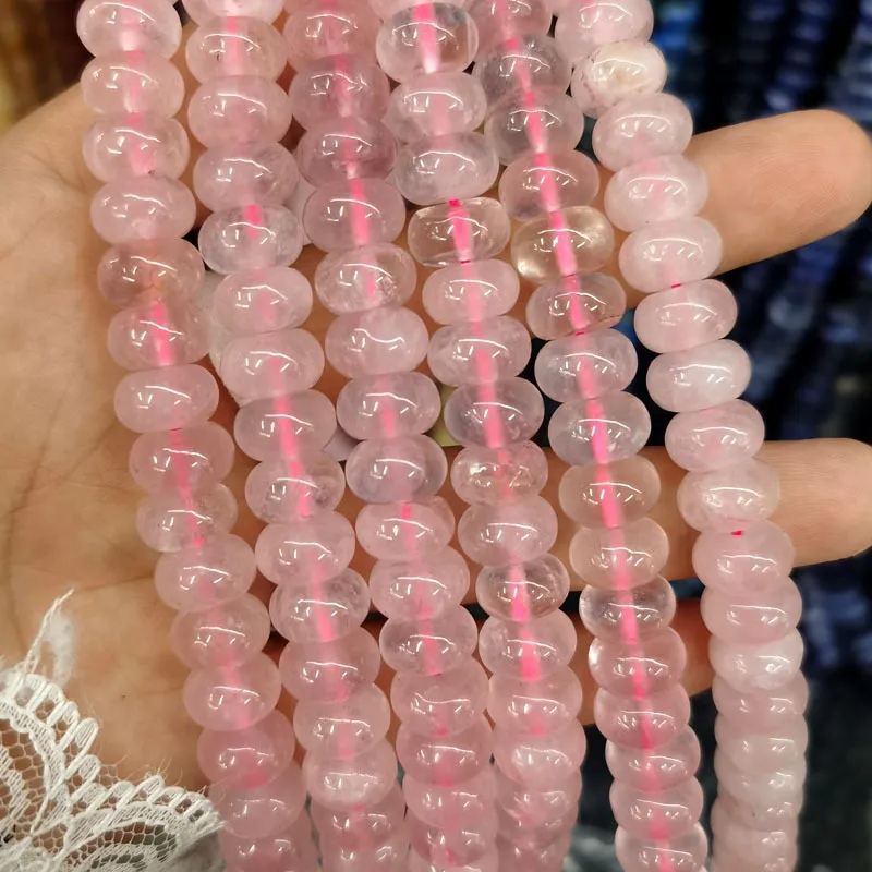 Natural Gemstone 6*10mm Wheel Beads Strand 