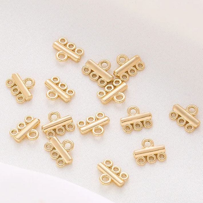 Cross Bar with Hanging Rings Jewelry Making Accessory