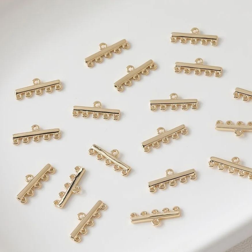 Cross Bar with Hanging Rings Jewelry Making Accessory