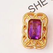  925 Silver Crustification Amethyst Accessory