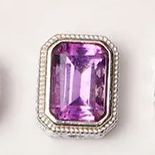  925 Silver Crustification Amethyst Accessory