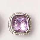  925 Silver Crustification Amethyst Accessory