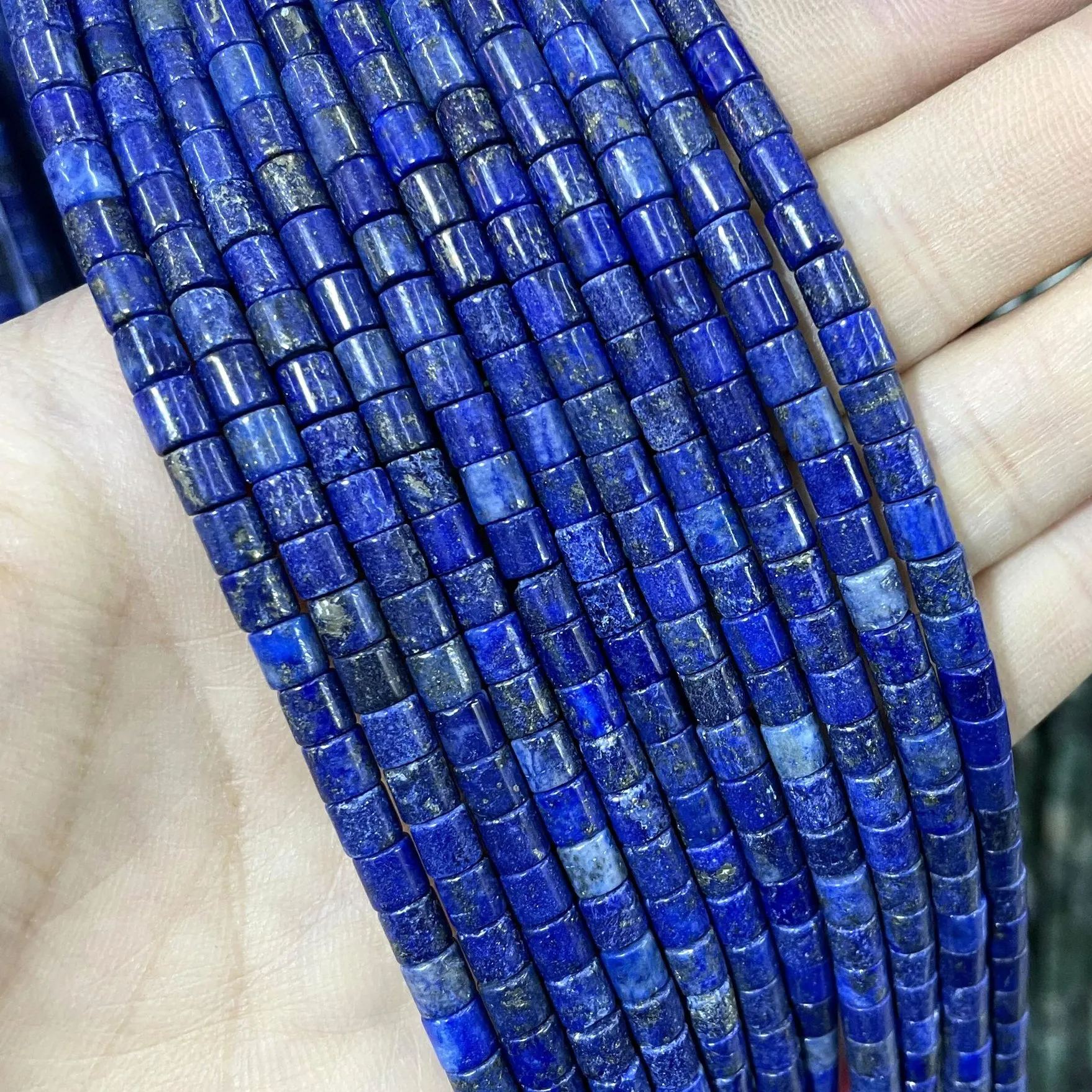 Natural Gemstone 4*4mm Cylinder Beads Strand