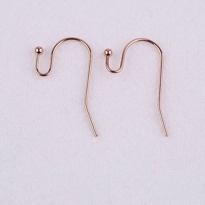 S-Shaped with Ball Earrings Hook 10 pairs Earrings Making Accessory