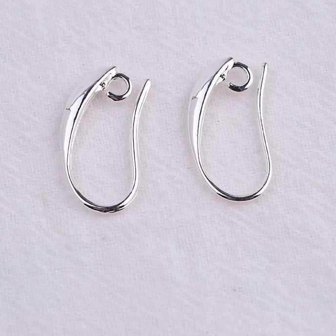 Waterdrop Shaped Earring Hooks Earrings Making Accessory 5 Pairs
