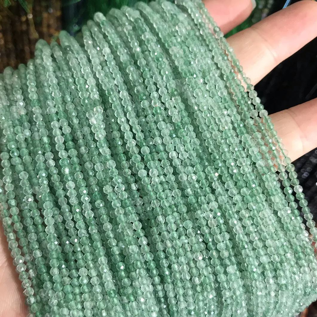 Natural Gemstone 2mm 3mm 4mm Faced Beads Strand