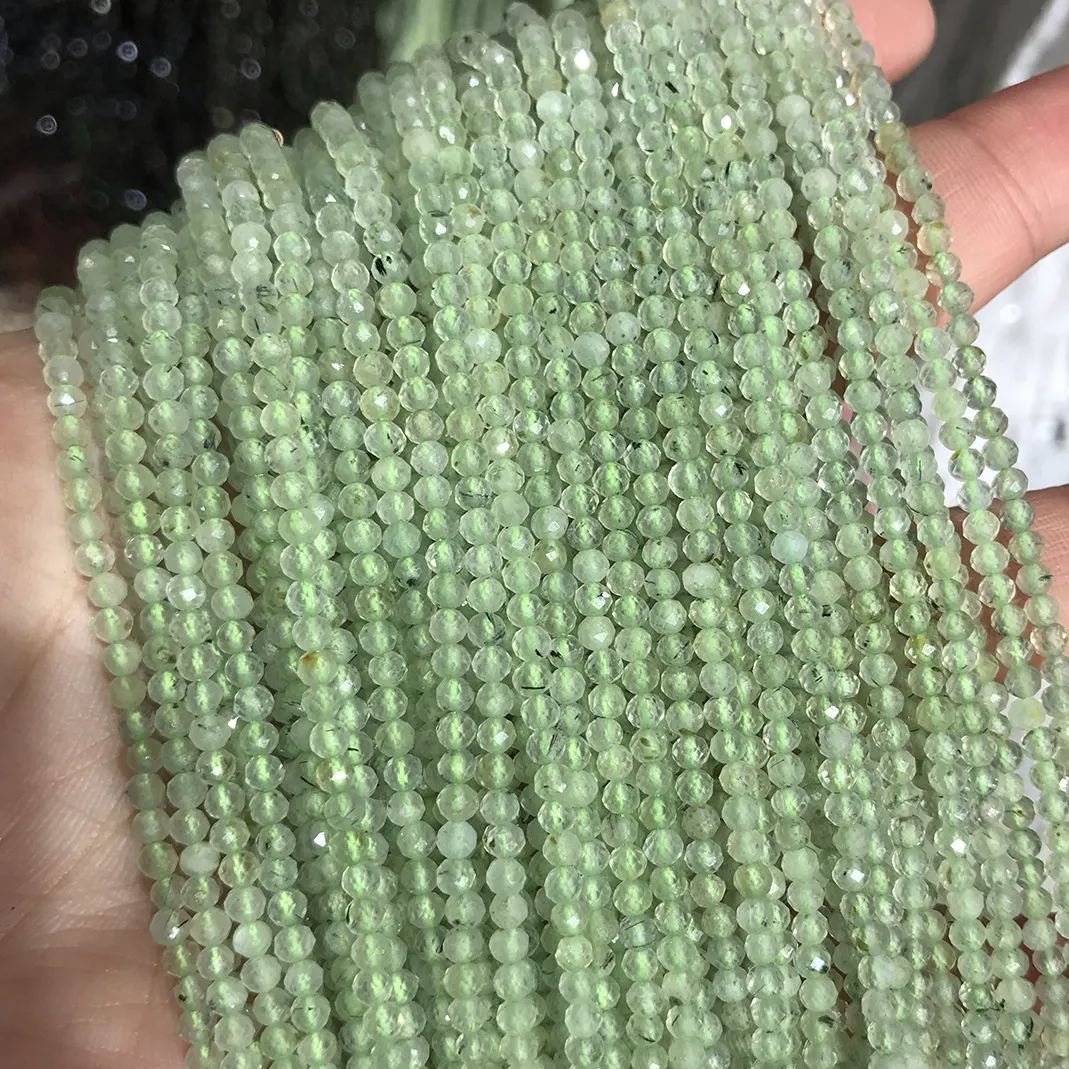 Natural Gemstone 2mm 3mm 4mm Faced Beads Strand