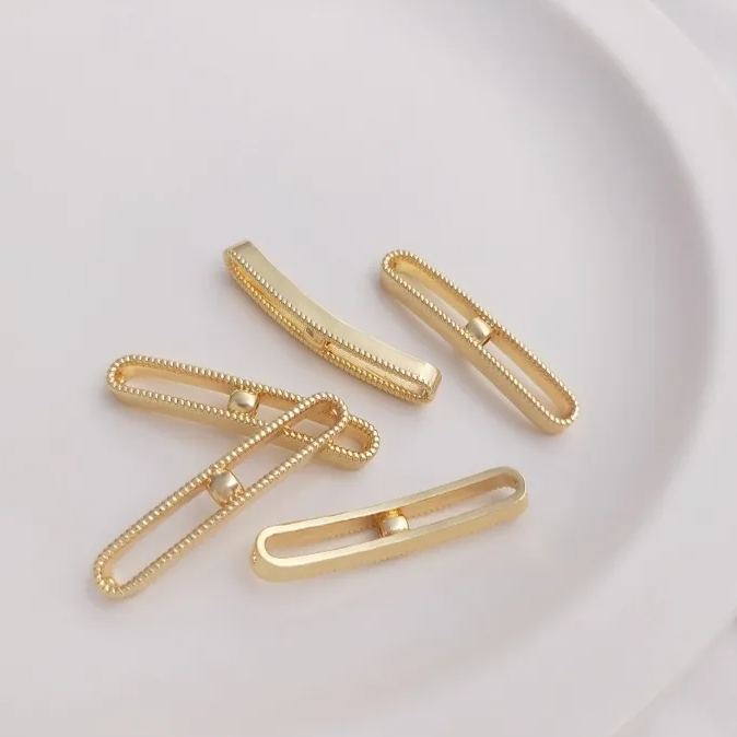 34*6mm Long Bend Frame Accessory for Bracelet Making