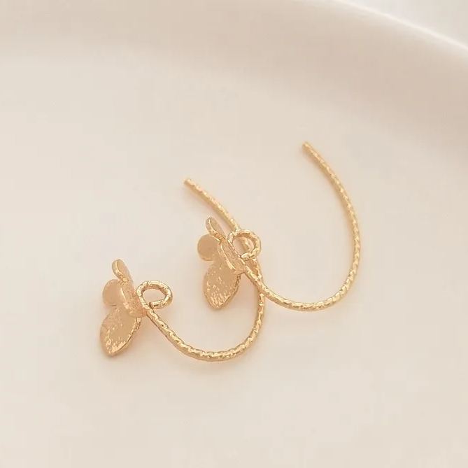 Ornamented Earrings Posts Accessory for Earrings Making