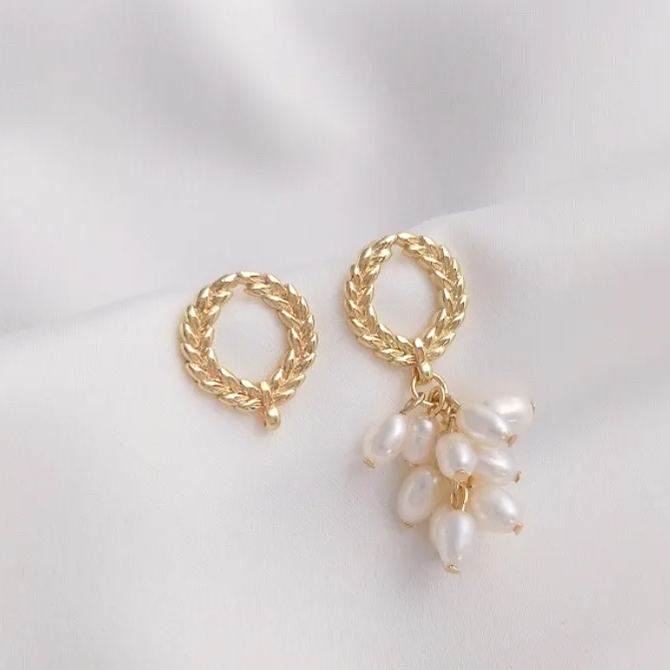 Ornamented Earrings Posts Accessory for Earrings Making