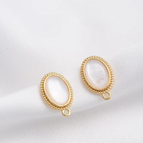 Ornamented Earrings Posts Accessory for Earrings Making