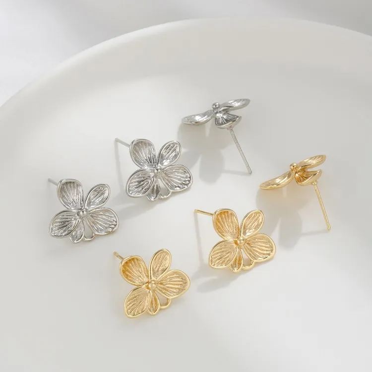Ornamented Earrings Posts Accessory for Earrings Making