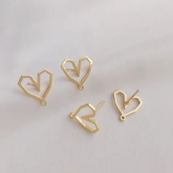 Ornamented Earrings Posts Accessory for Earrings Making