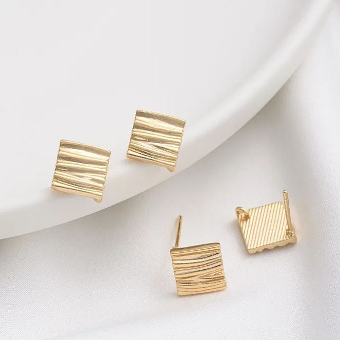 Ornamented Earrings Posts Accessory for Earrings Making