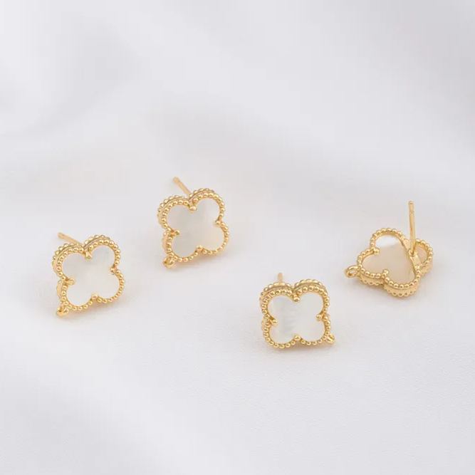 Ornamented Earrings Posts Accessory for Earrings Making