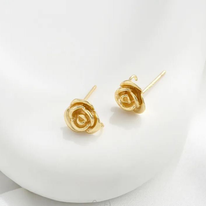 Ornamented Earrings Posts Accessory for Earrings Making