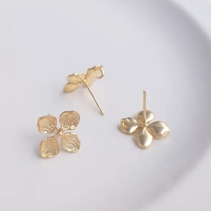 Ornamented Earrings Posts Accessory for Earrings Making