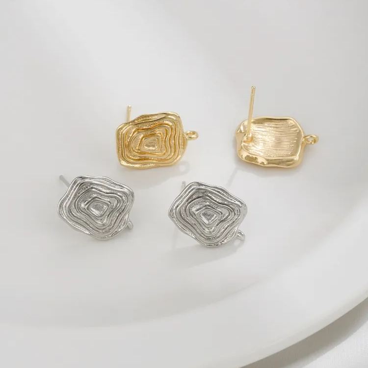 Ornamented Earrings Posts Accessory for Earrings Making