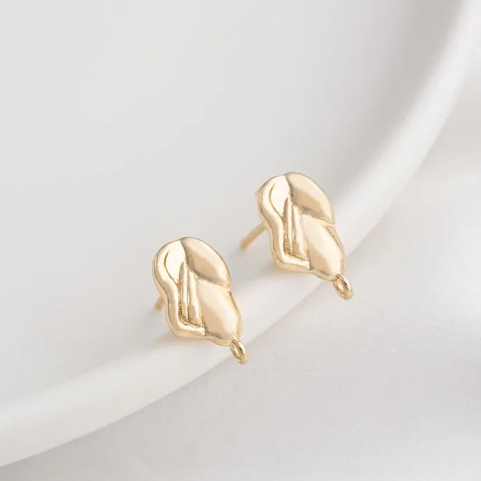 Ornamented Earrings Posts Accessory for Earrings Making