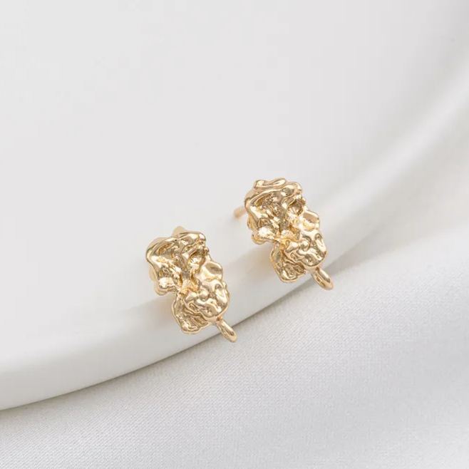 Ornamented Earrings Posts Accessory for Earrings Making