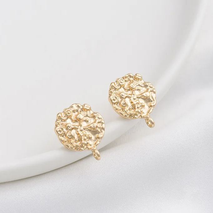 Ornamented Earrings Posts Accessory for Earrings Making