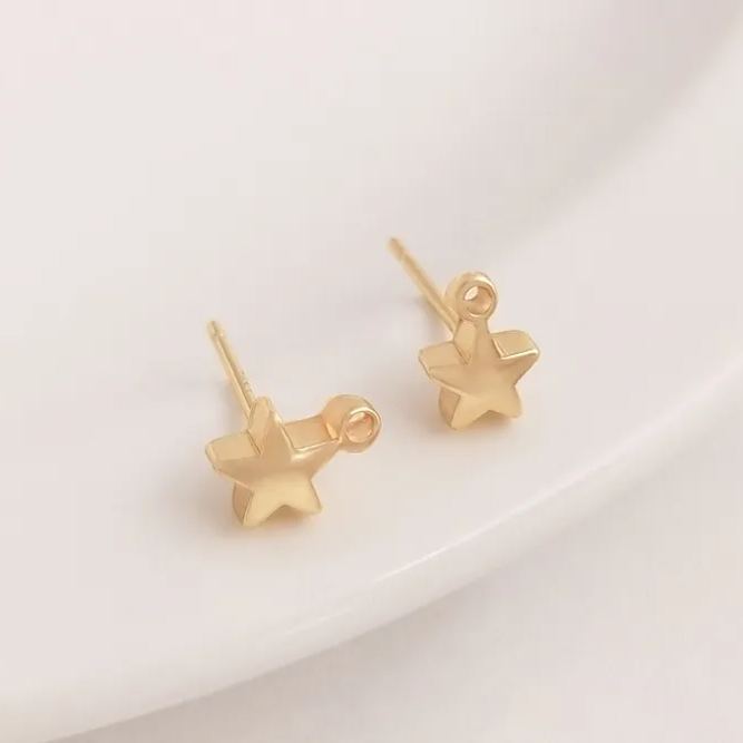 Ornamented Earrings Posts Accessory for Earrings Making