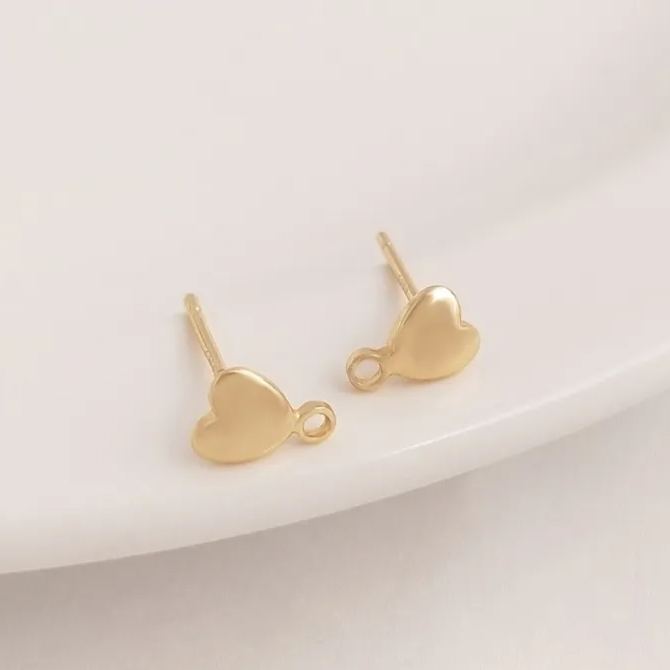 Ornamented Earrings Posts Accessory for Earrings Making