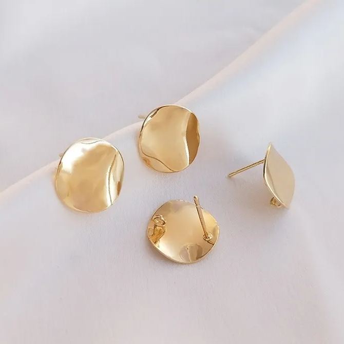 Ornamented Earrings Posts Accessory for Earrings Making