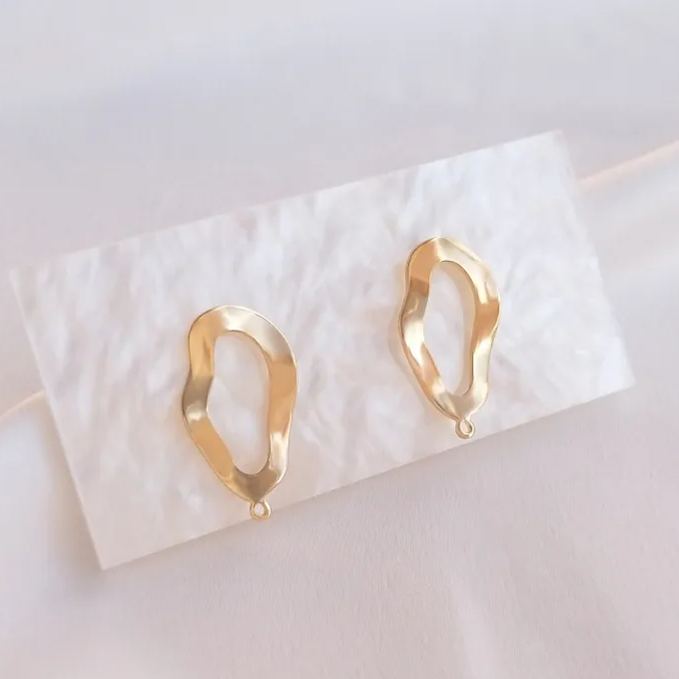 Ornamented Earrings Posts Accessory for Earrings Making