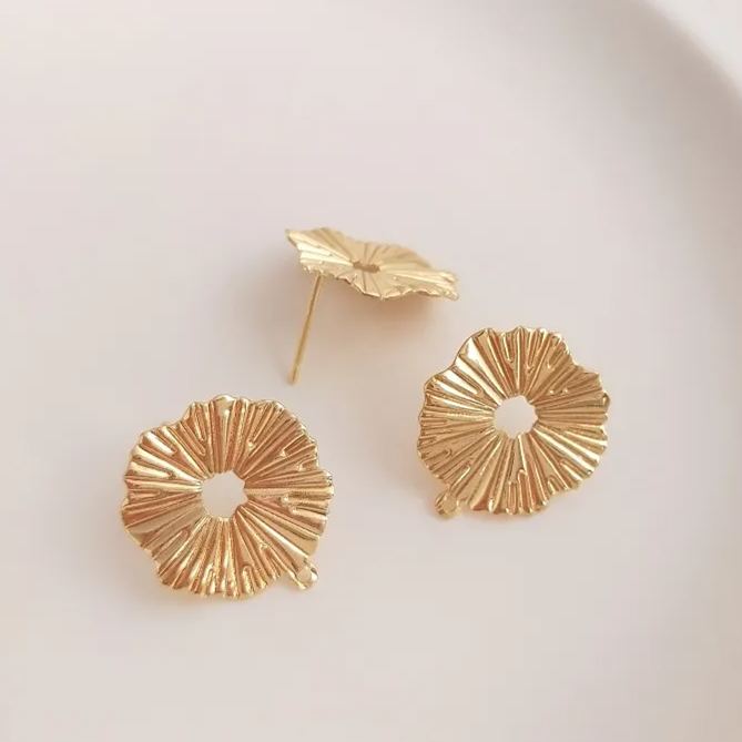Ornamented Earrings Posts Accessory for Earrings Making
