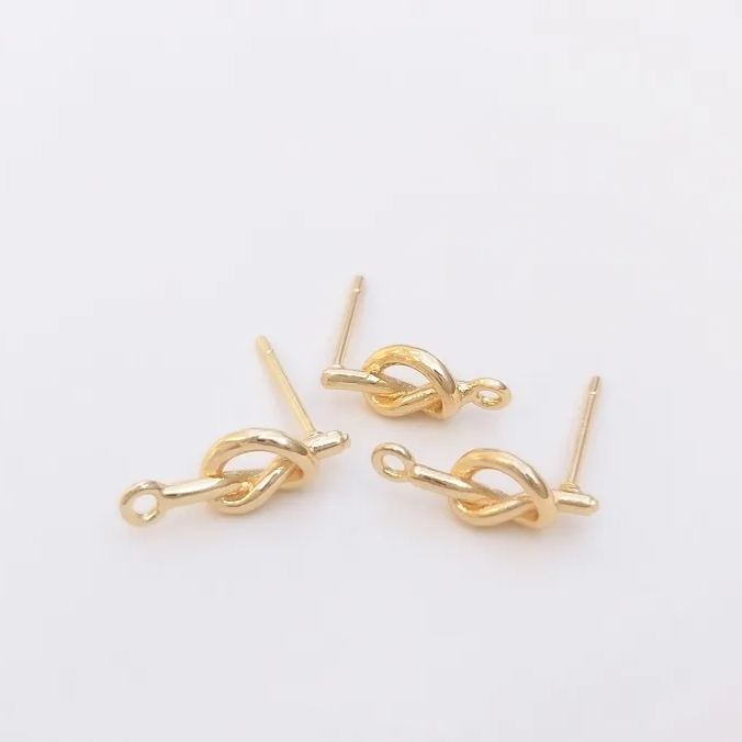Ornamented Earrings Posts Accessory for Earrings Making