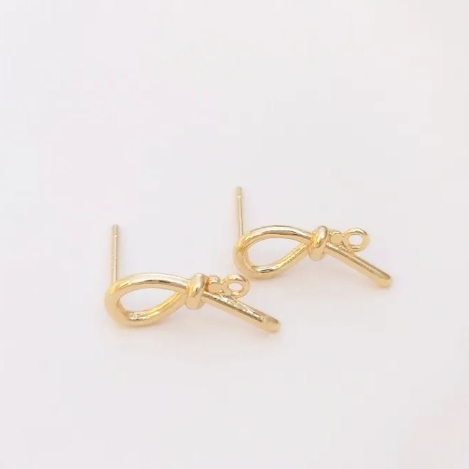 Ornamented Earrings Posts Accessory for Earrings Making