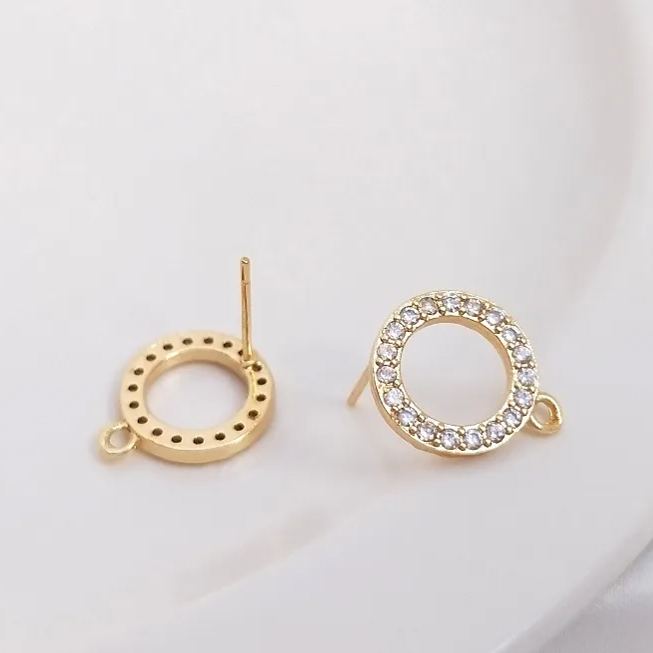 Ornamented Earrings Posts Accessory for Earrings Making