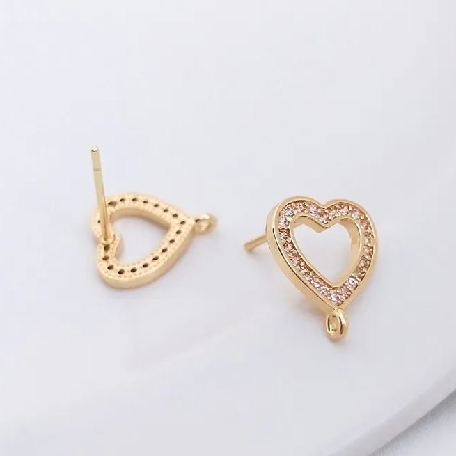 Ornamented Earrings Posts Accessory for Earrings Making