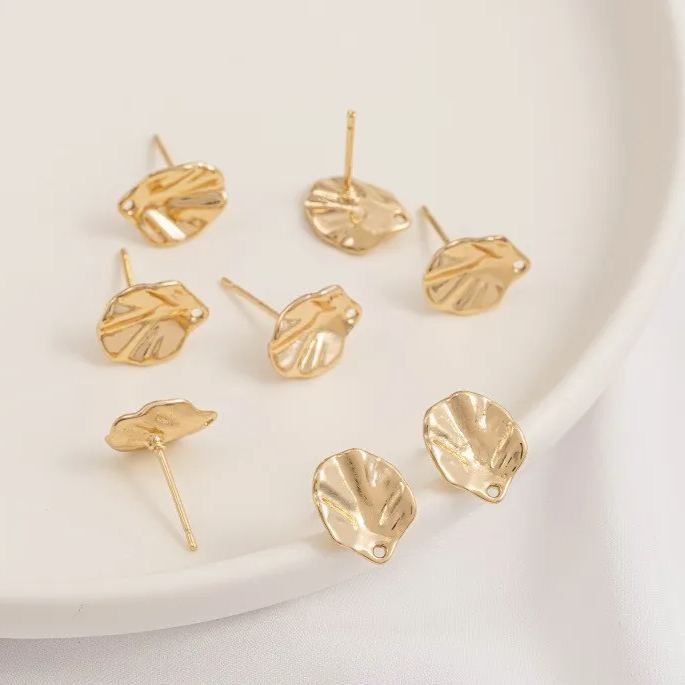 Ornamented Earrings Posts Accessory for Earrings Making