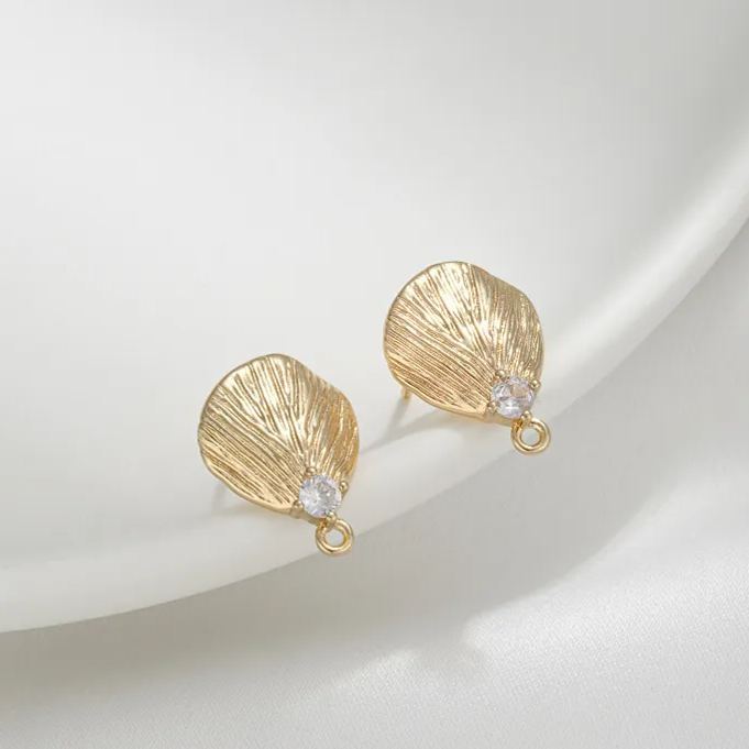 Ornamented Earrings Posts Accessory for Earrings Making