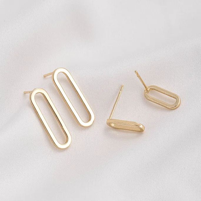 Ornamented Earrings Posts Accessory for Earrings Making