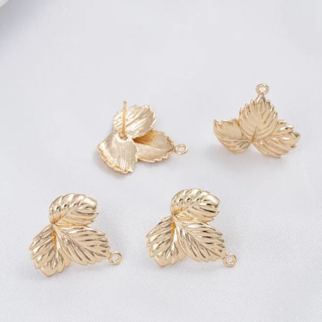 Ornamented Earrings Posts Accessory for Earrings Making
