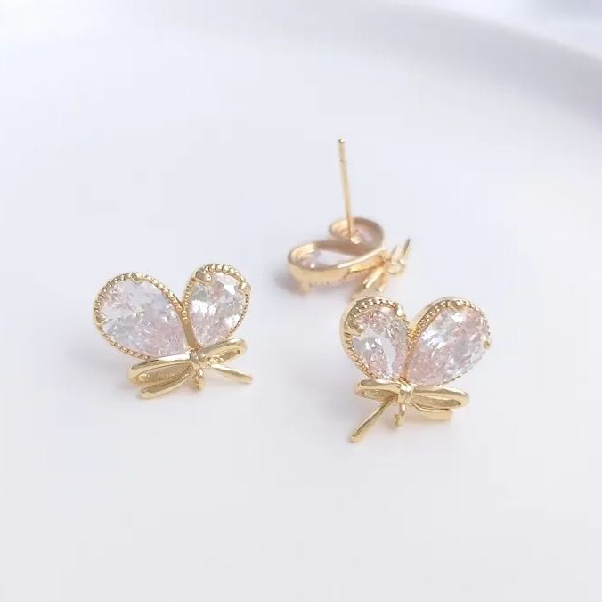 Ornamented Earrings Posts Accessory for Earrings Making