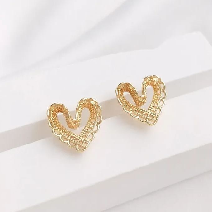 Ornamented Earrings Posts Accessory for Earrings Making