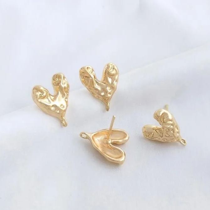 Ornamented Earrings Posts Accessory for Earrings Making