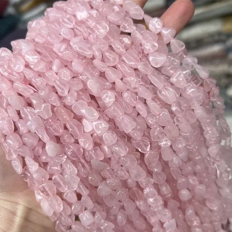 Gemstone Irregular Polished Raw Stone Beads Strand 6-8mm