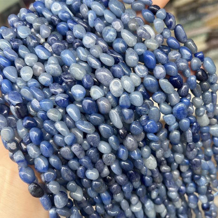 Gemstone Irregular Polished Raw Stone Beads Strand 6-8mm