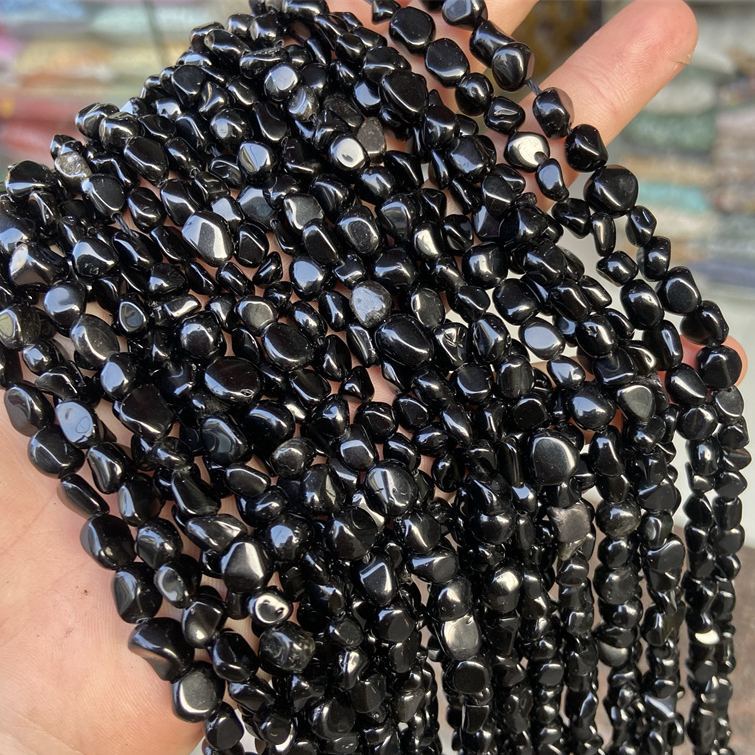 Gemstone Irregular Polished Raw Stone Beads Strand 6-8mm