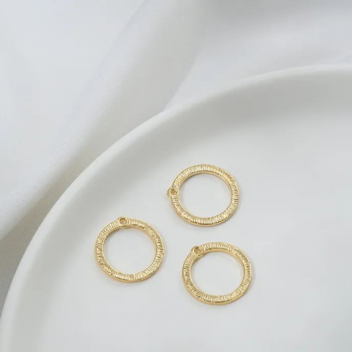 14k Gold Plated Copper Geometric Frame for Jewelry DIY 1 Piece