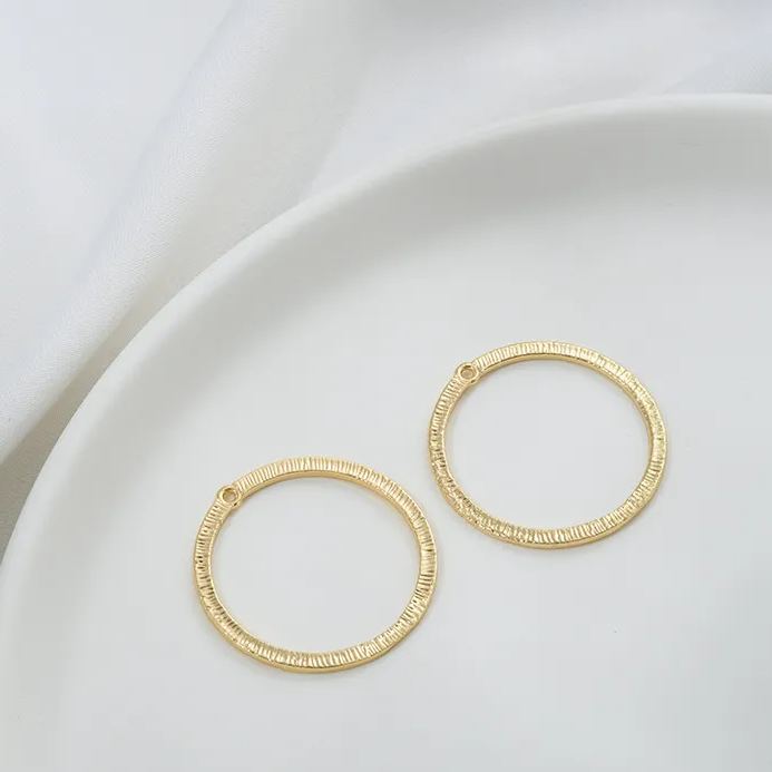 14k Gold Plated Copper Geometric Frame for Jewelry DIY 1 Piece