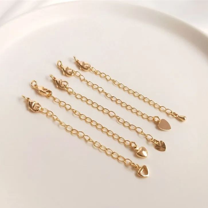 5*10mm Lobster Clasp with Extension Chain Set for Jewelry DIY