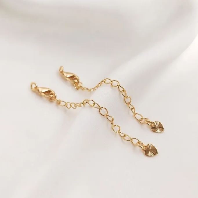 5*10mm Lobster Clasp with Extension Chain Set for Jewelry DIY