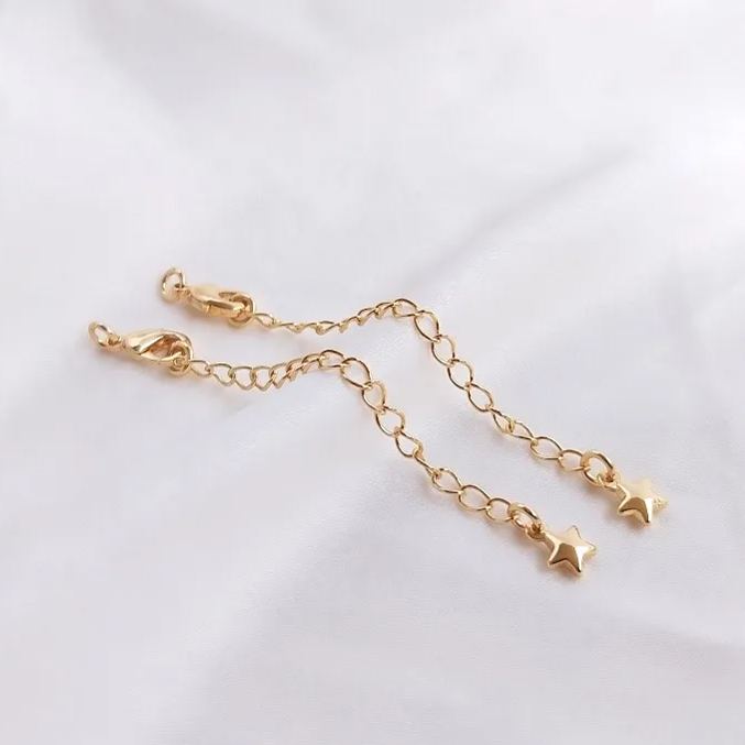 5*10mm Lobster Clasp with Extension Chain Set for Jewelry DIY